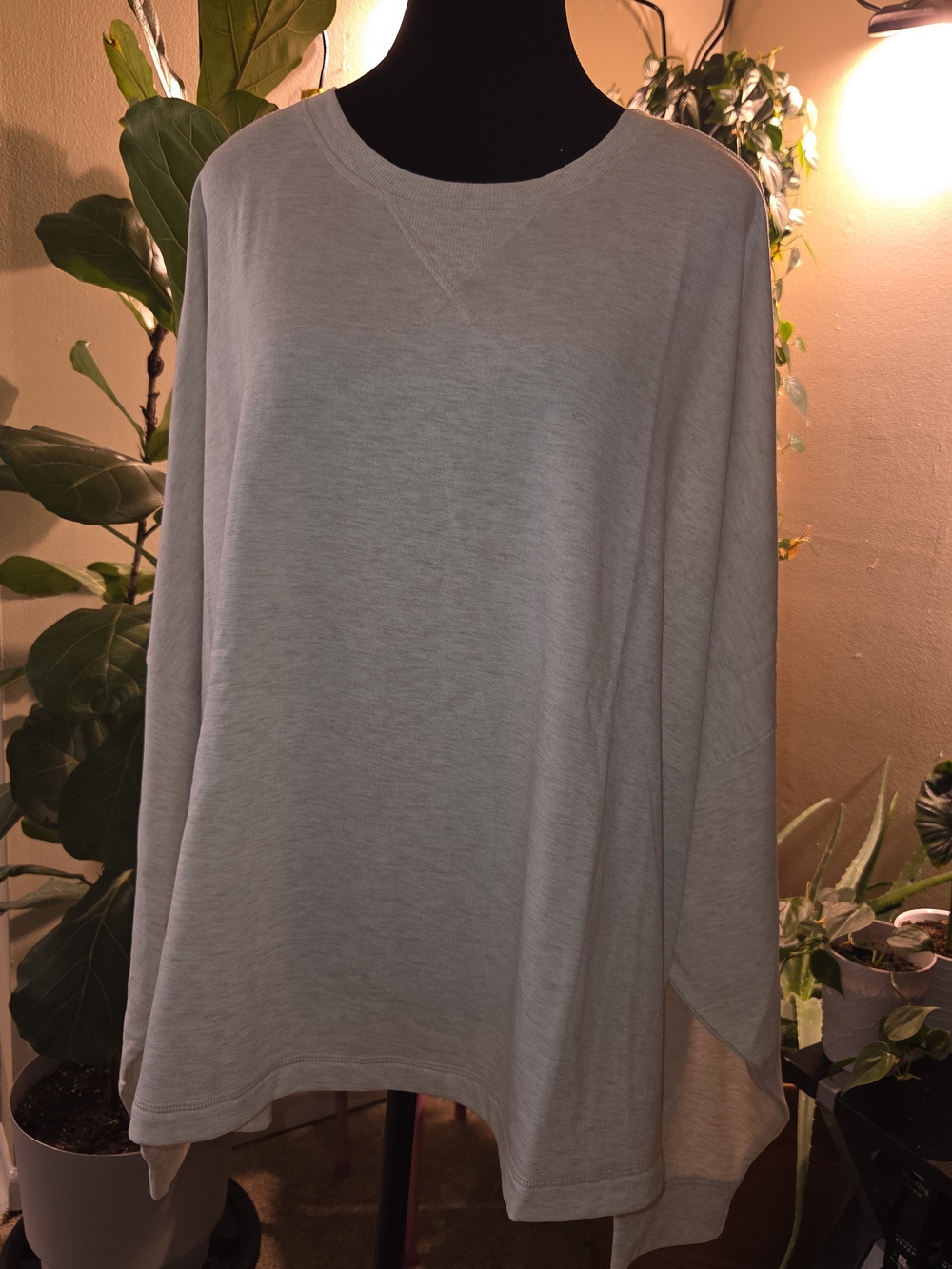Hanes EcoSmart Wheat Heather Crewneck Sweatshirt - Women’s 4X